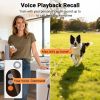 Dog Shock Collar with Remote Control â€“ 3 Training Modes with Custom Voice, Dual Dog Support